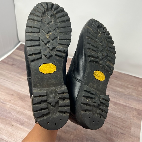 Red Wing Boots Men's Size 10 Black Leather Combat Boot. Lace Front and Side Zip - Picture 9 of 16